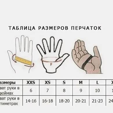 Перчатки флисовые цвет черный